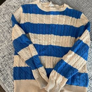 Crewcuts - Girl's Striped Sweater - Size L (10-11)